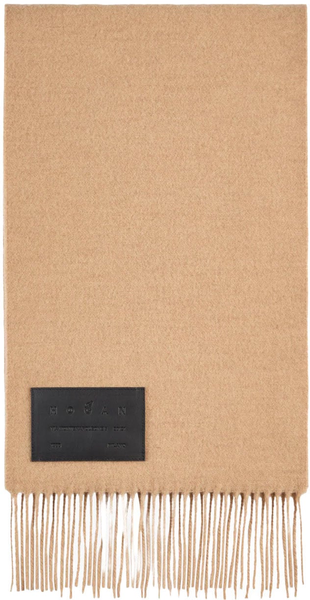 HOGAN Scarfs Camel Beige