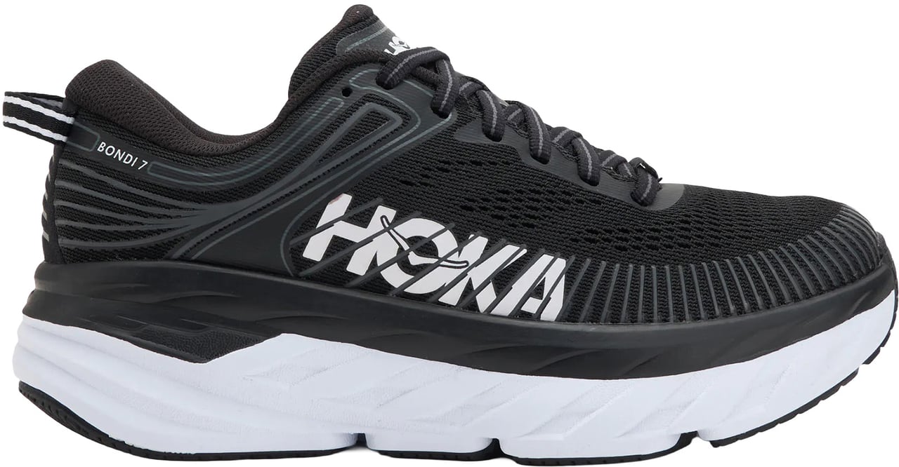 Hoka Sneakers Black / White Zwart