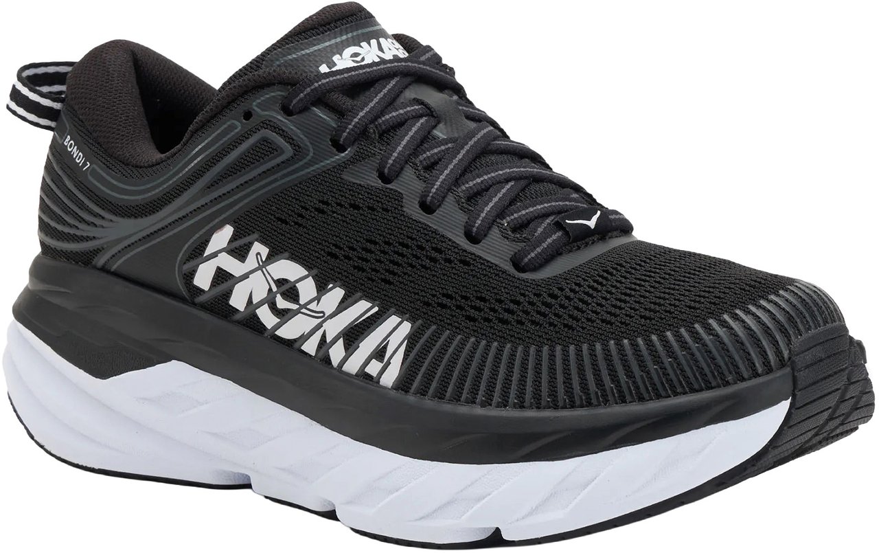 Hoka Sneakers Black / White Zwart