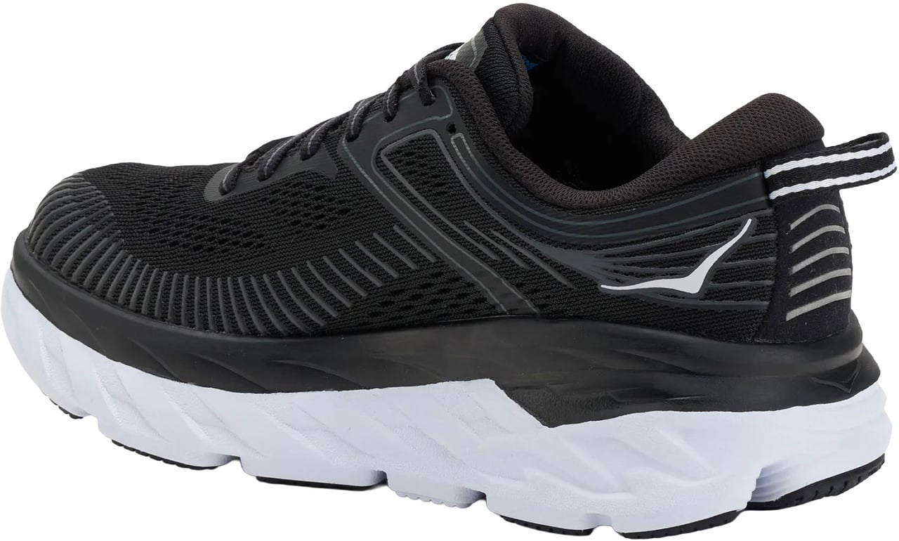 Hoka Sneakers Black / White Zwart