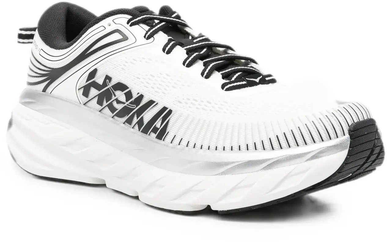 Hoka W Bondi 7 White / Black Wit