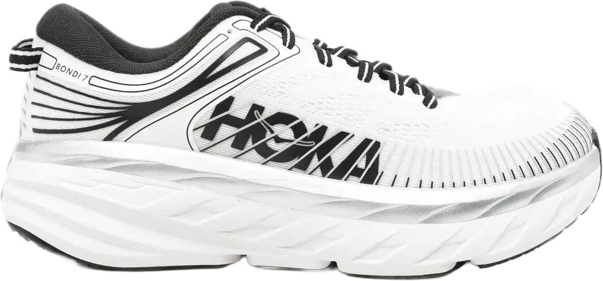 Hoka W Bondi 7 White / Black Wit