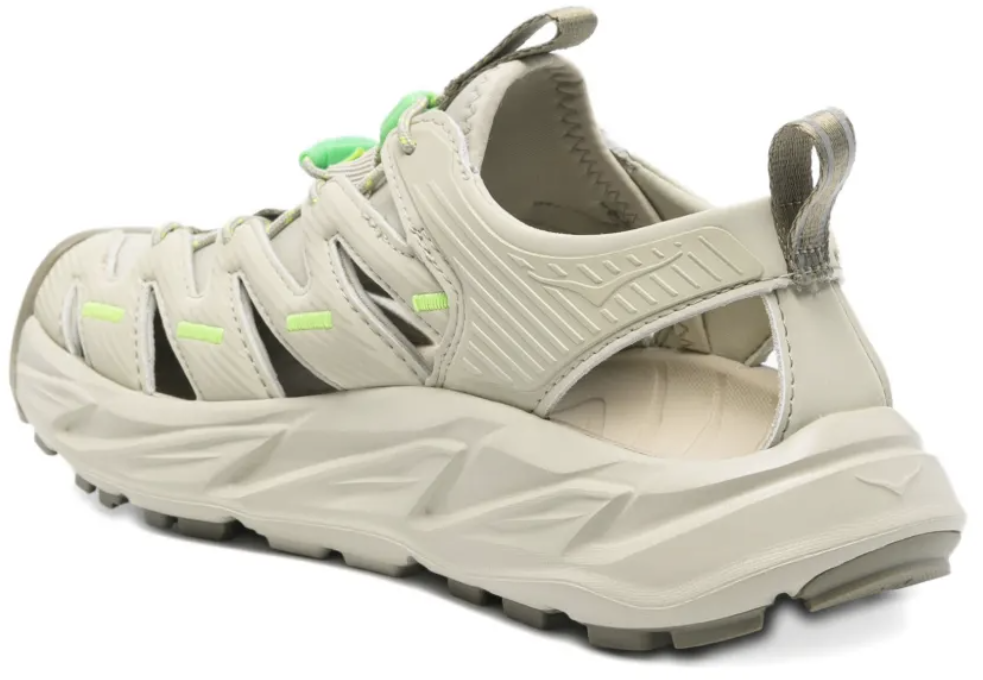Hoka U Hopara Oyster Mushroom/neon Lime Divers