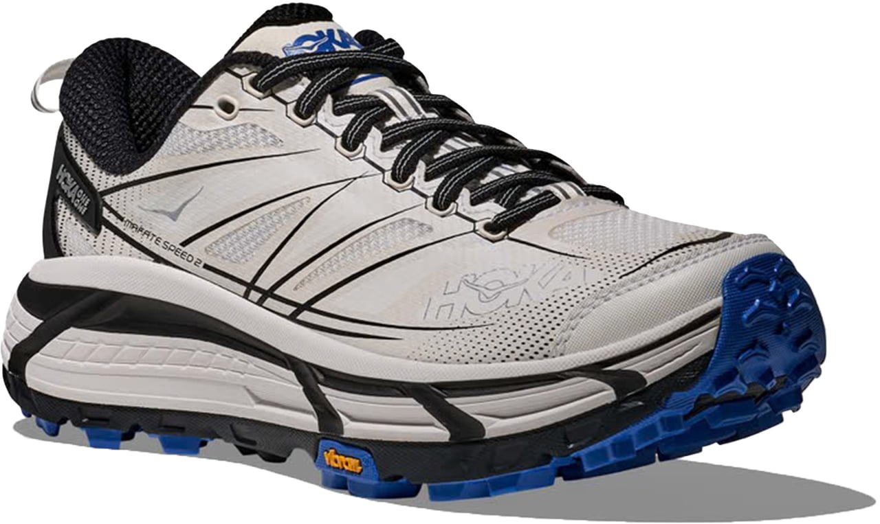 Hoka Sneakers White / Cobalt Blue Wit