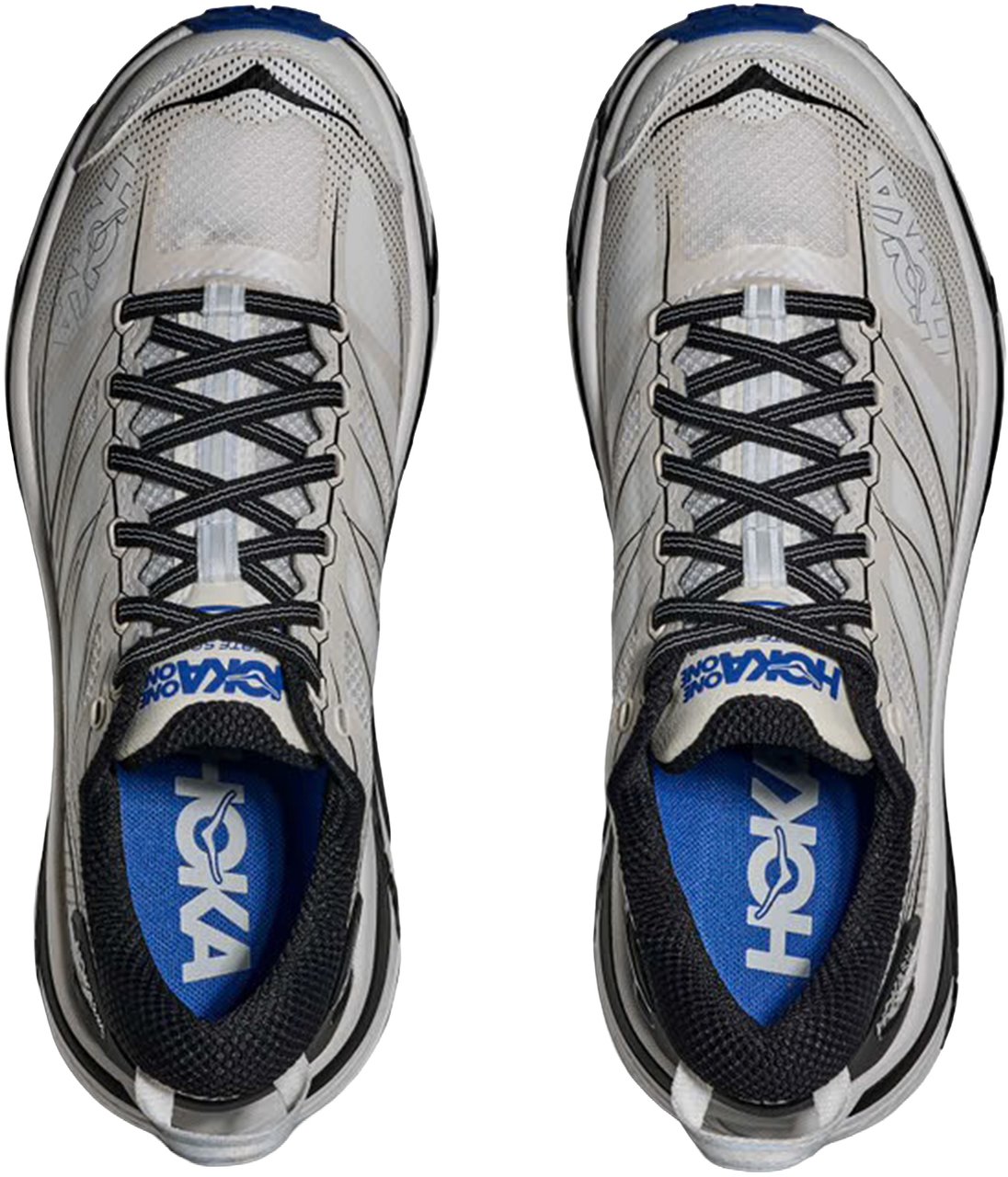 Hoka Sneakers White / Cobalt Blue Wit