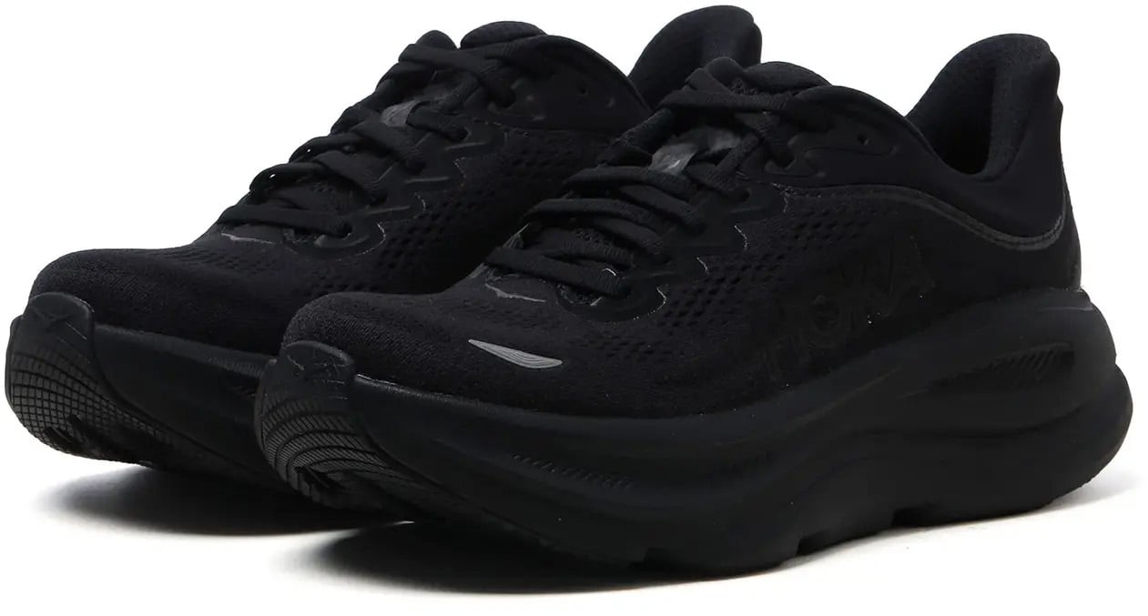 Hoka W Bondi 9 Black/black Zwart