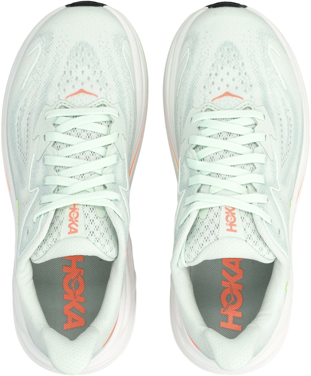 Hoka Clifton 10 Sea Glass Neon Flame Divers