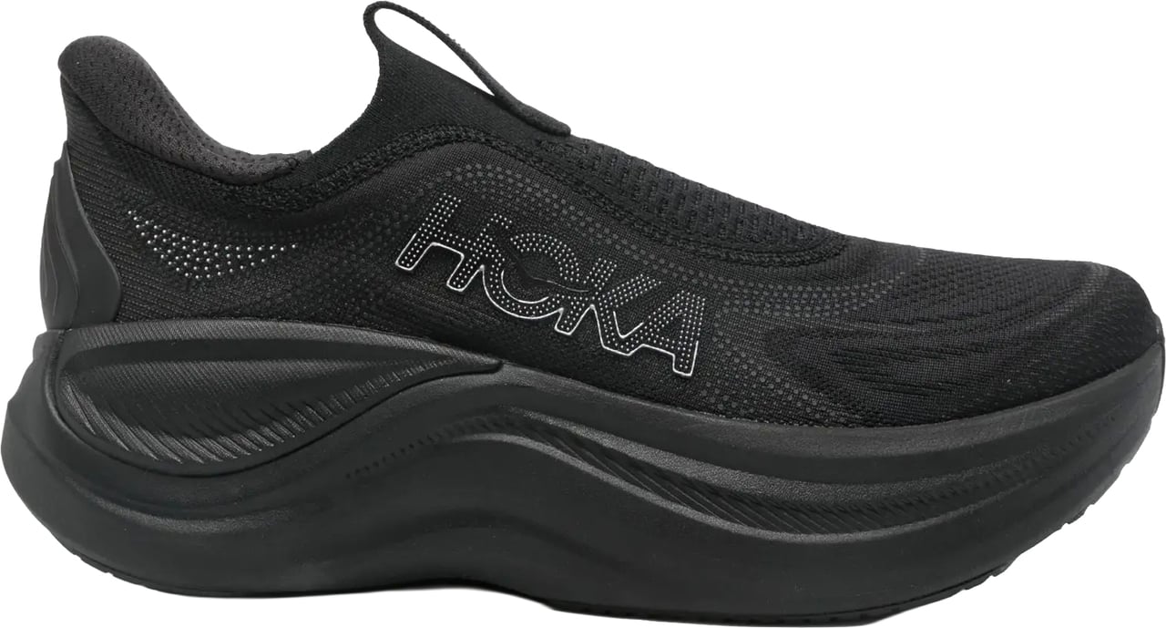 Hoka M Skyward Laceless Black/black Zwart