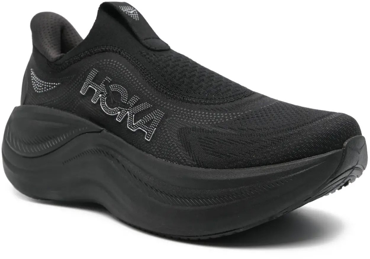 Hoka M Skyward Laceless Black/black Zwart