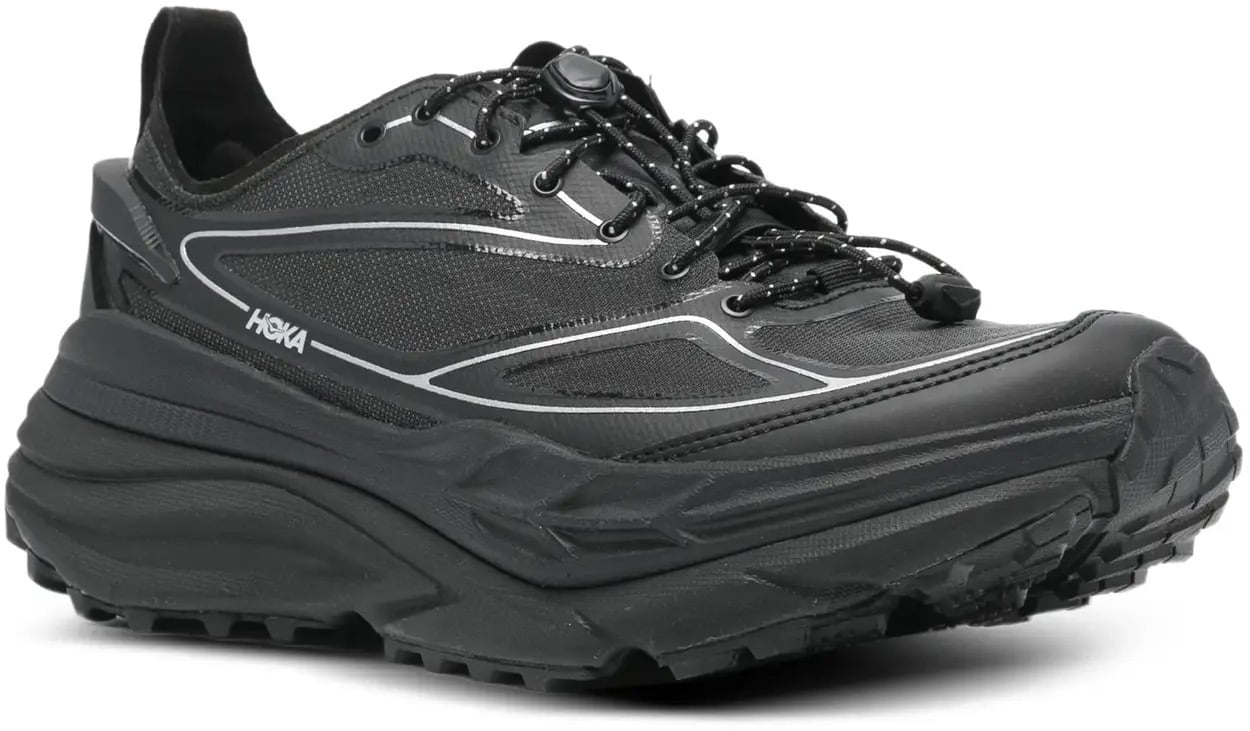 Hoka U Stinson One7 Black/silver Zwart