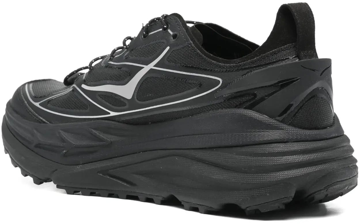 Hoka U Stinson One7 Black/silver Zwart