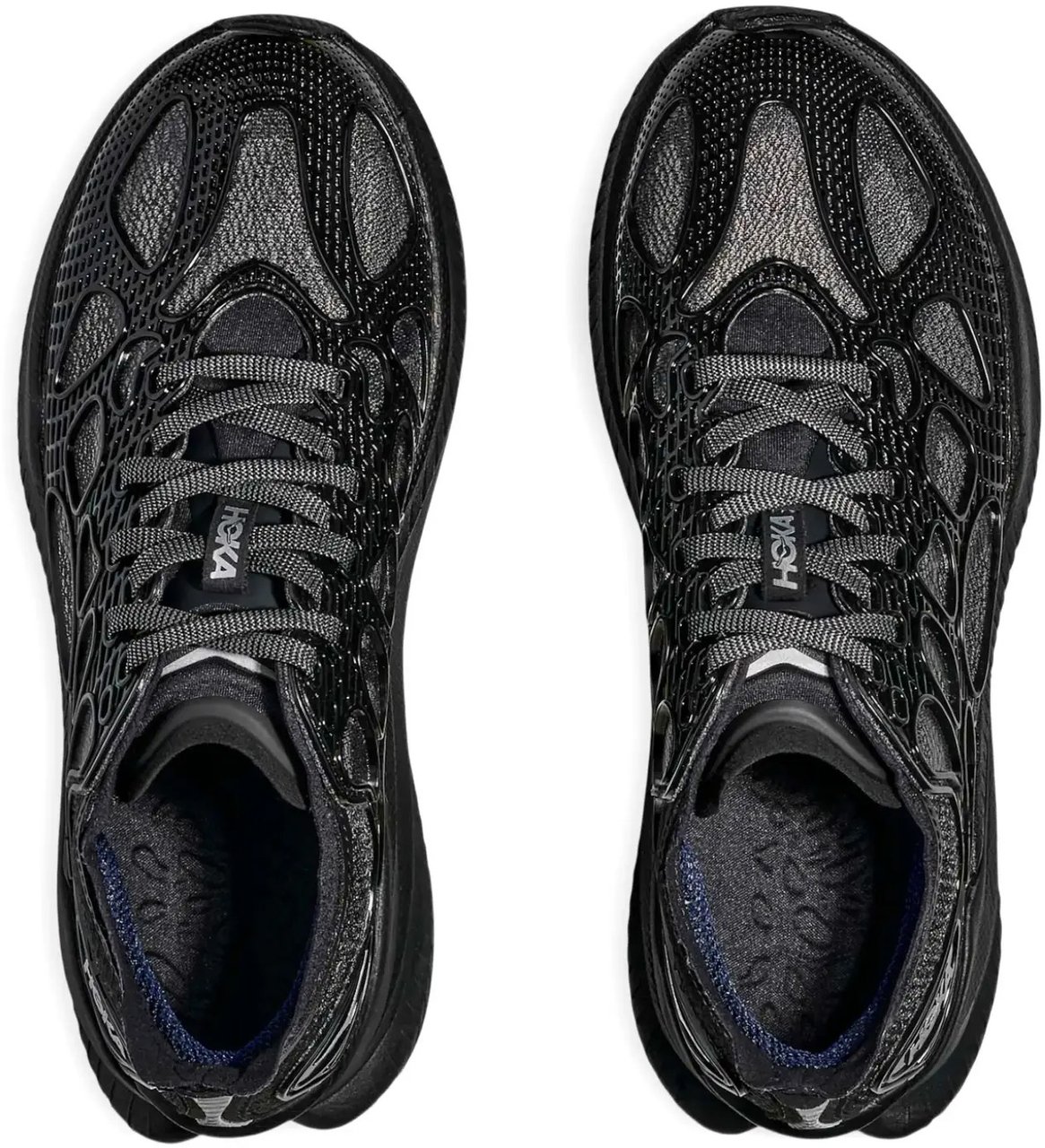 Hoka U Mach X Caged Black/midnight Blue Zwart