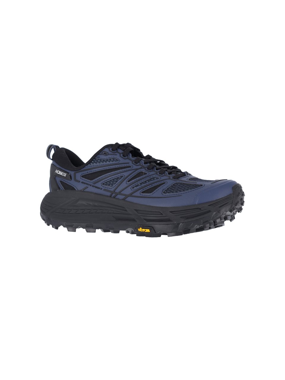 Hoka "Stealth/Tech Mafate Speed 2" Sneakers – Black/Blue Zwart