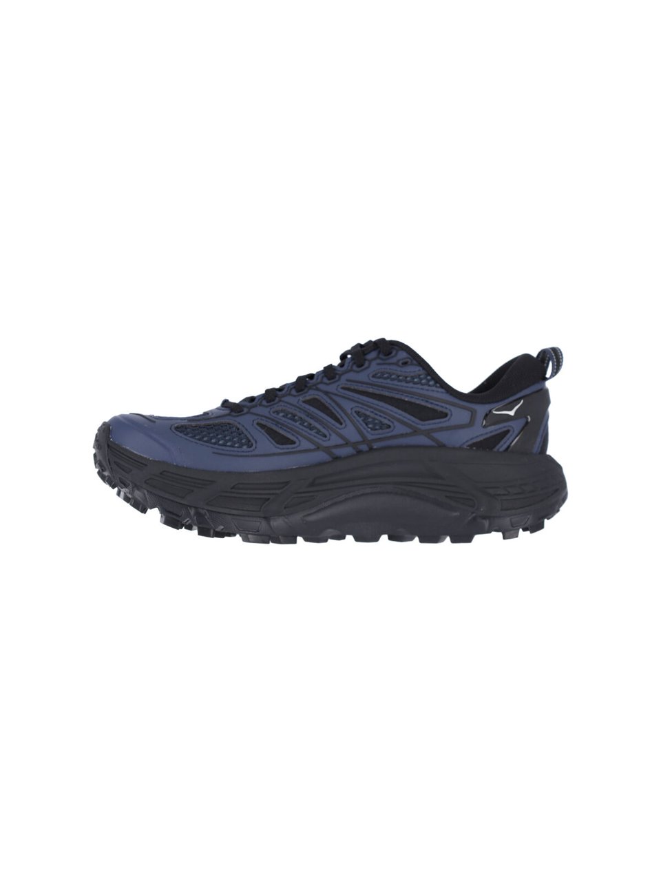 Hoka "Stealth/Tech Mafate Speed 2" Sneakers – Black/Blue Zwart