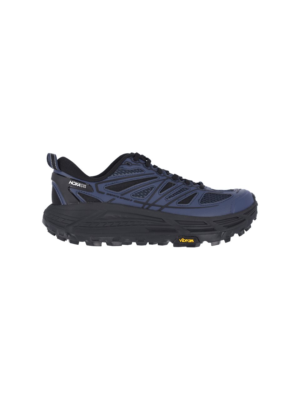 Hoka "Stealth/Tech Mafate Speed 2" Sneakers – Black/Blue Zwart