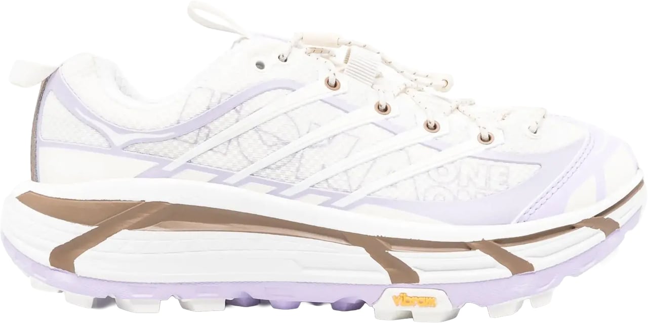 Hoka U Mafate Three2 Wordmark Alabaster/iris Flower Wit