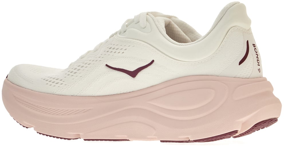 Hoka One One White fabric Bondi 9 sneakers Wit