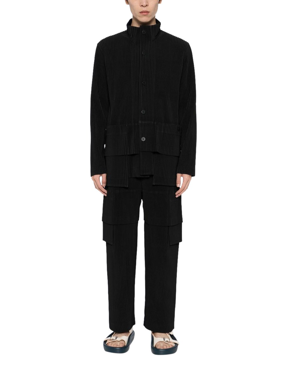 HOMME PLISSÉ ISSEY MIYAKE Trousers Grey Grijs