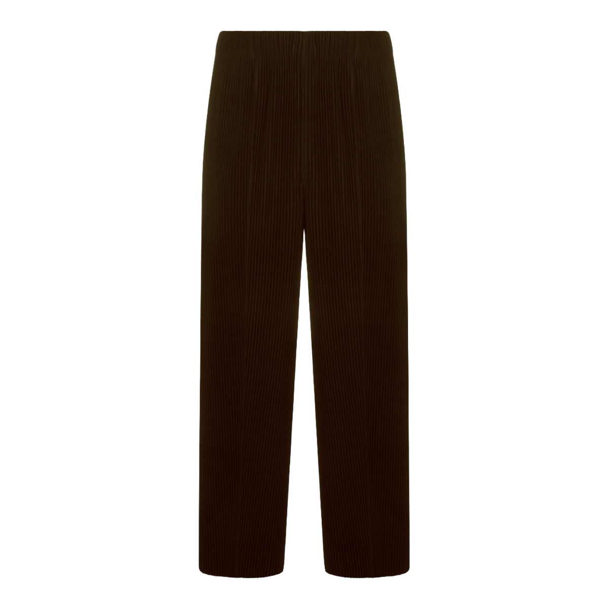 HOMME PLISSÉ ISSEY MIYAKE Straight-Leg Trousers with Pleated Texture Bruin