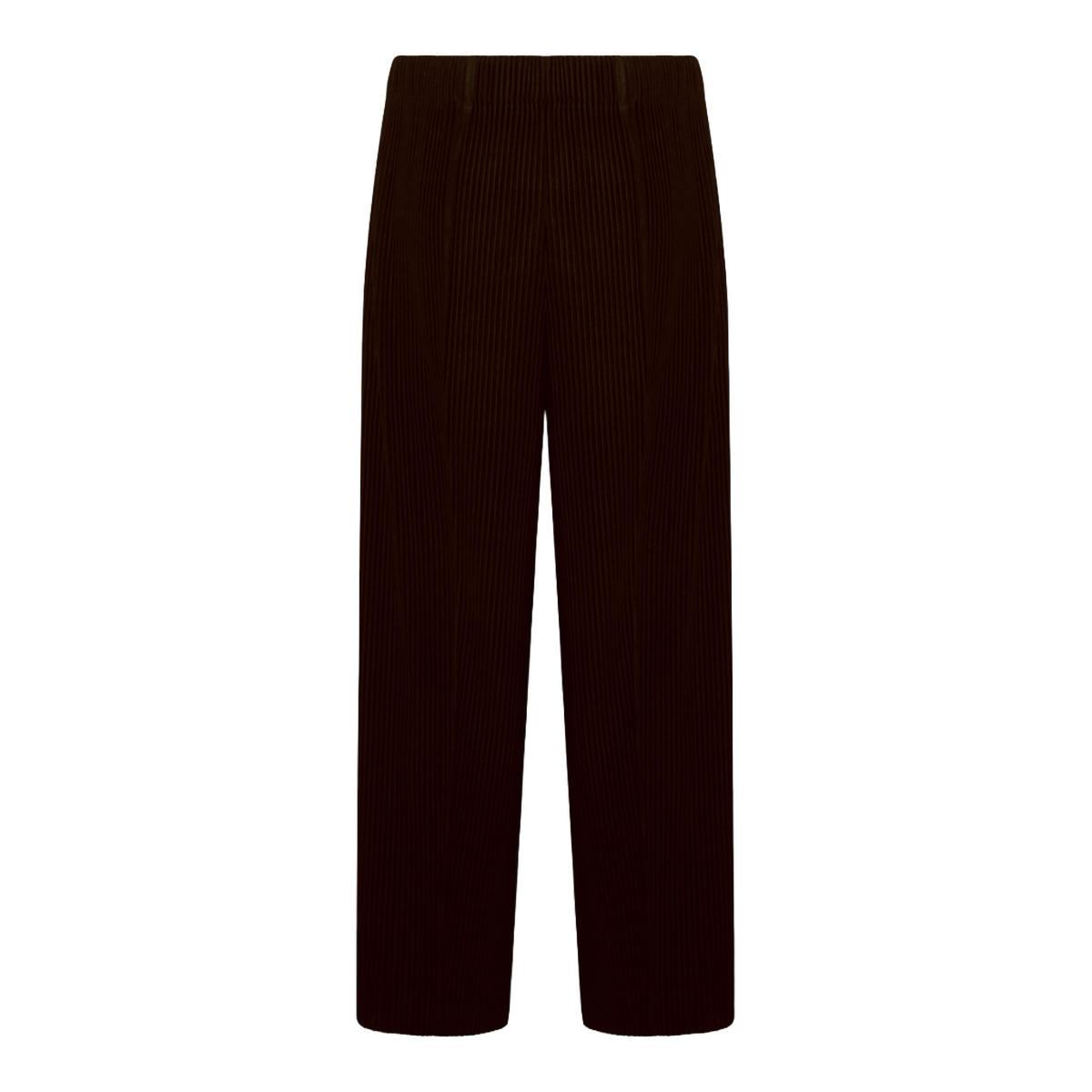 HOMME PLISSÉ ISSEY MIYAKE Straight-Leg Trousers with Pleated Texture Bruin