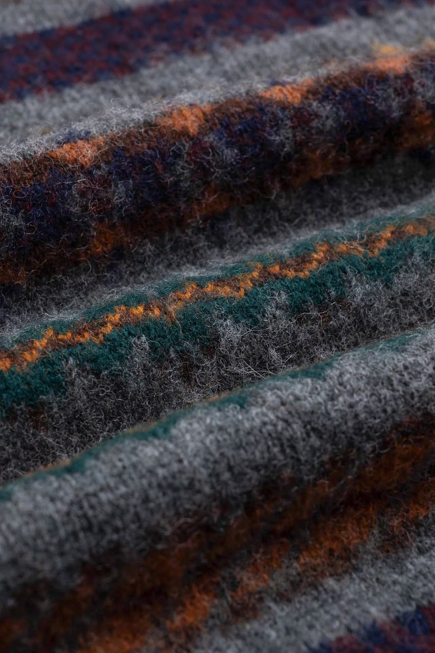 Howlin Shetland Wool Nordic Design Crewneck Sweater Grijs