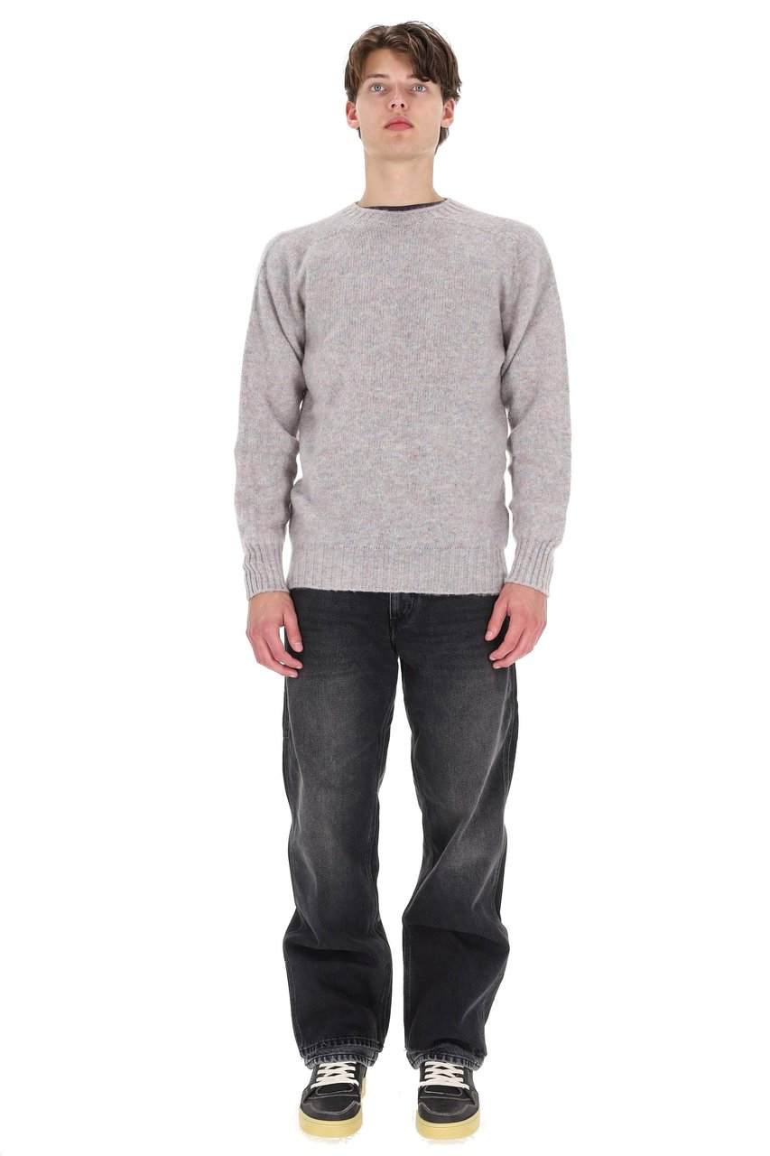Howlin Shetland Birth Of The Cool Wool Crewneck Sweater Wit