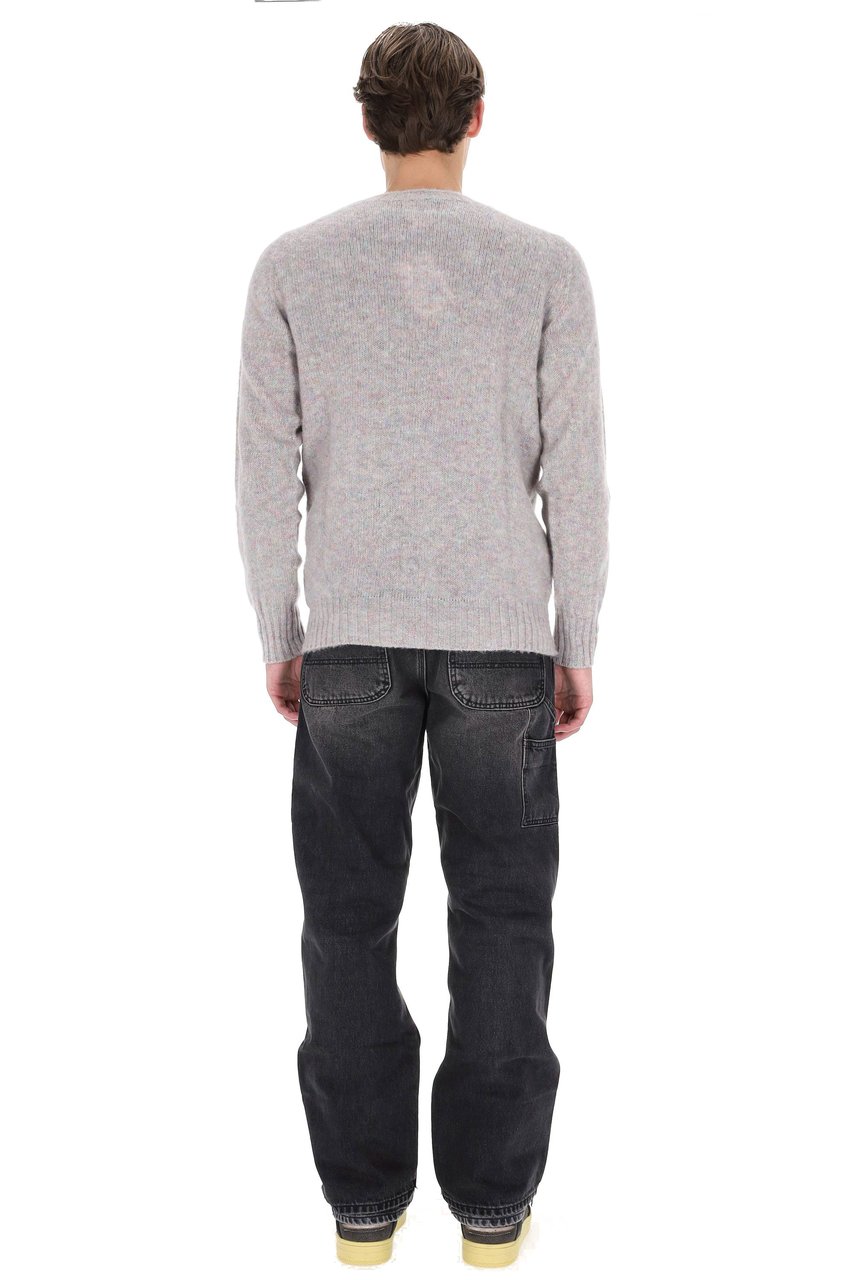 Howlin Shetland Birth Of The Cool Wool Crewneck Sweater Wit