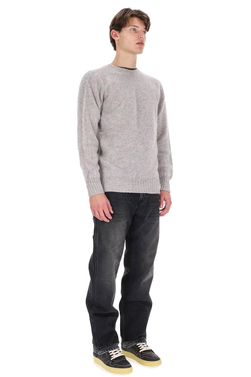 Howlin Shetland Birth Of The Cool Wool Crewneck Sweater Wit