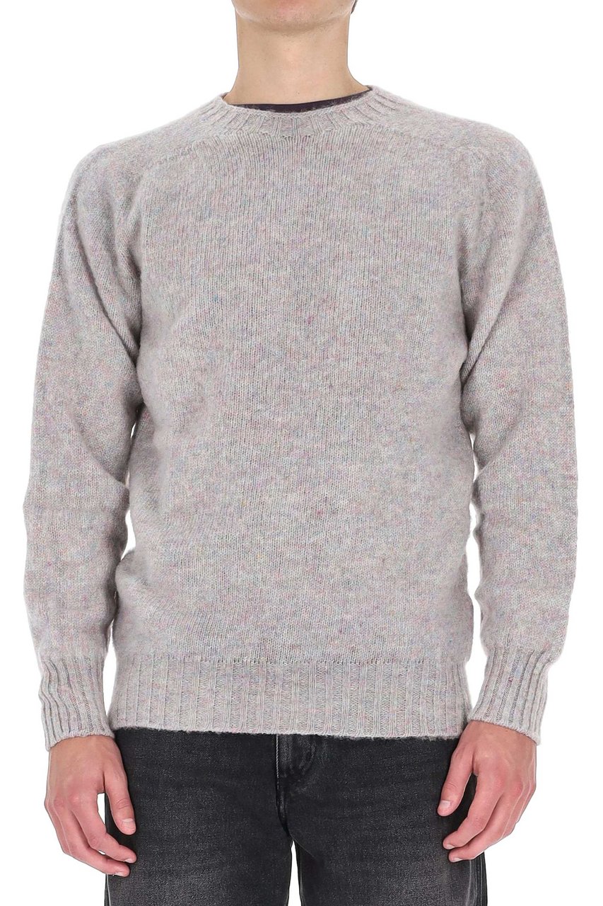 Howlin Shetland Birth Of The Cool Wool Crewneck Sweater Wit