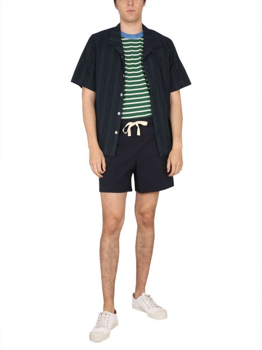 Howlin Striped Short-Sleeved Shirt Divers