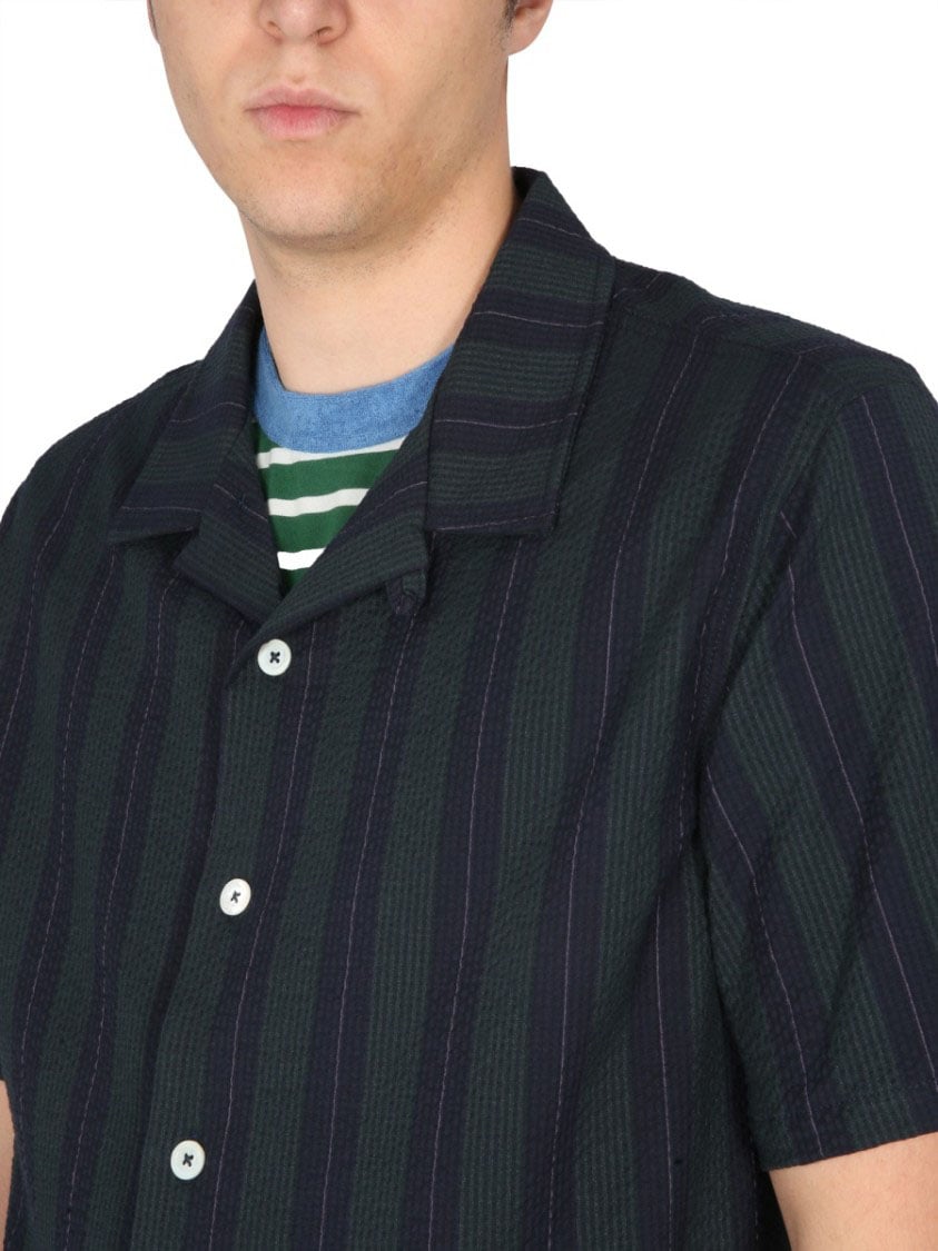 Howlin Striped Short-Sleeved Shirt Divers