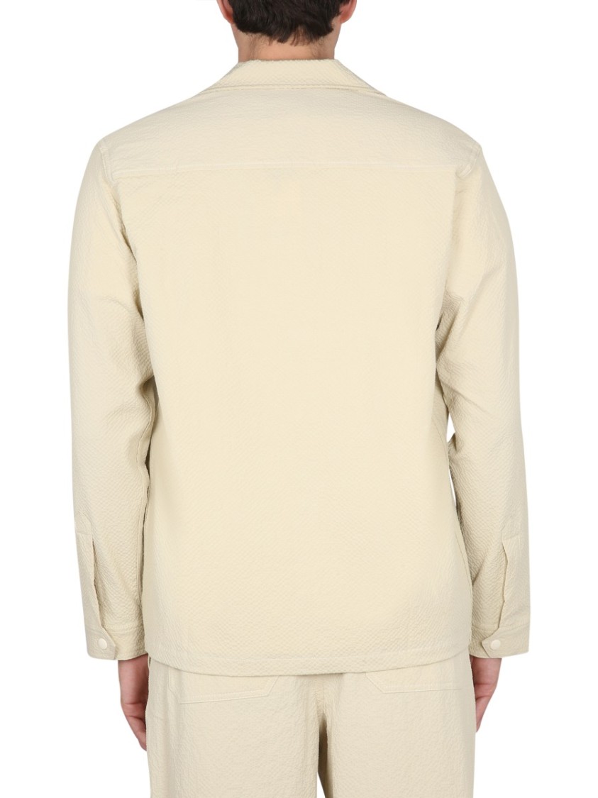 Howlin Bowling Neck Cotton Shirt Neutraal