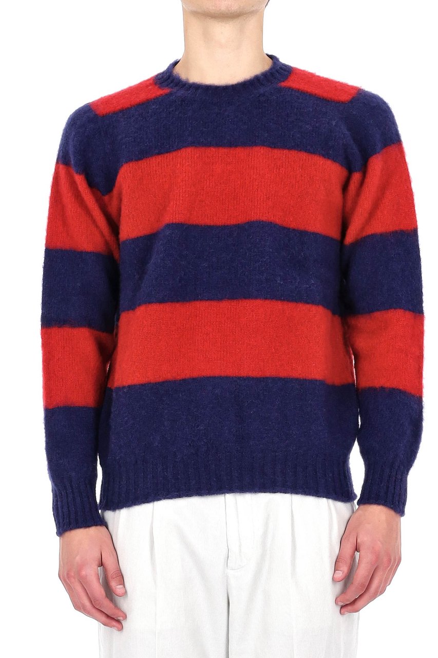 Howlin Shaggy Bear Wool Crewneck Sweater Zwart