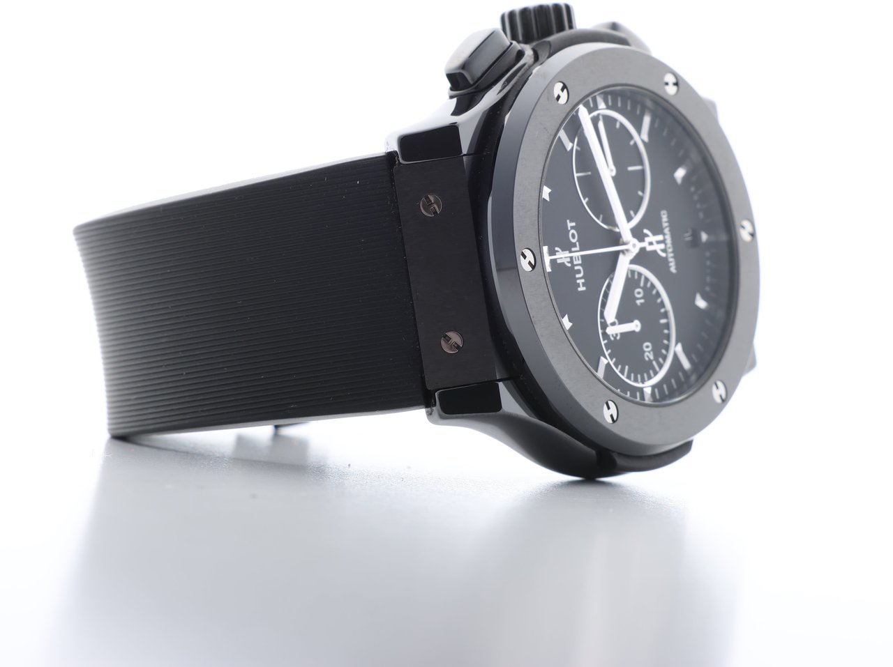 Hublot Hublot Classic Fusion Black magic 521.CM.1171.RX 1417718 Ti & CE & rubber AT Black Dial Watch Zwart