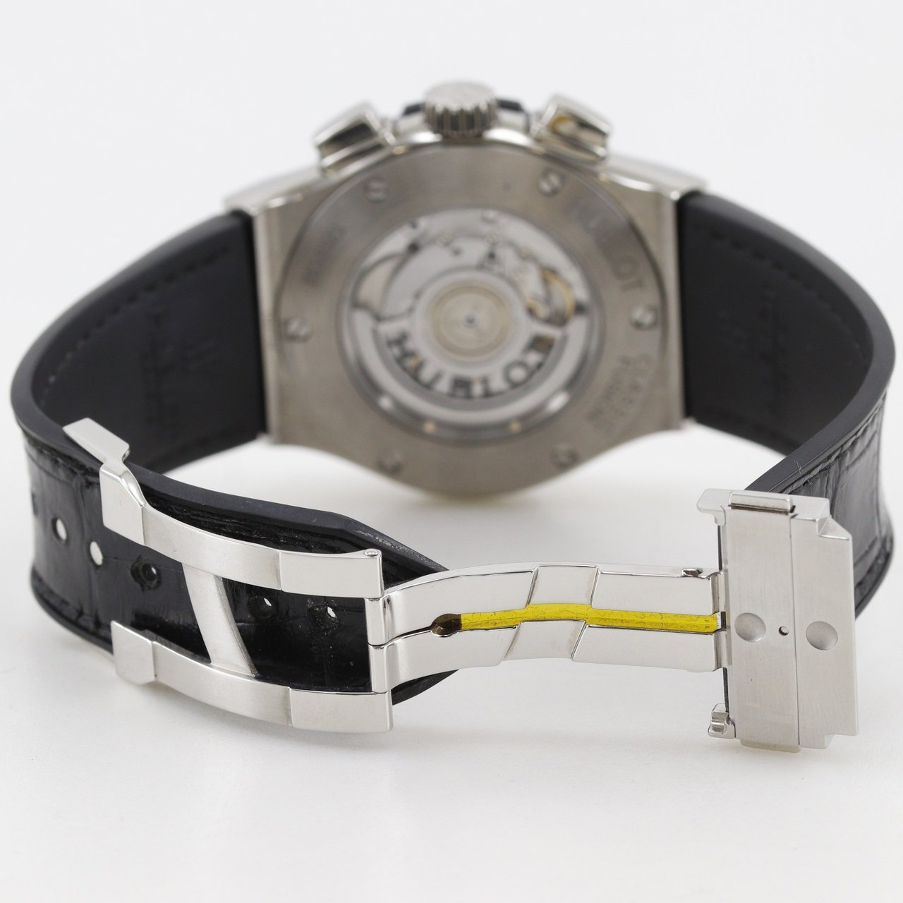 Hublot Classic Fusion Automatic Stainless Steel and Alligator with Rubber with diamond Bezel 42 Divers
