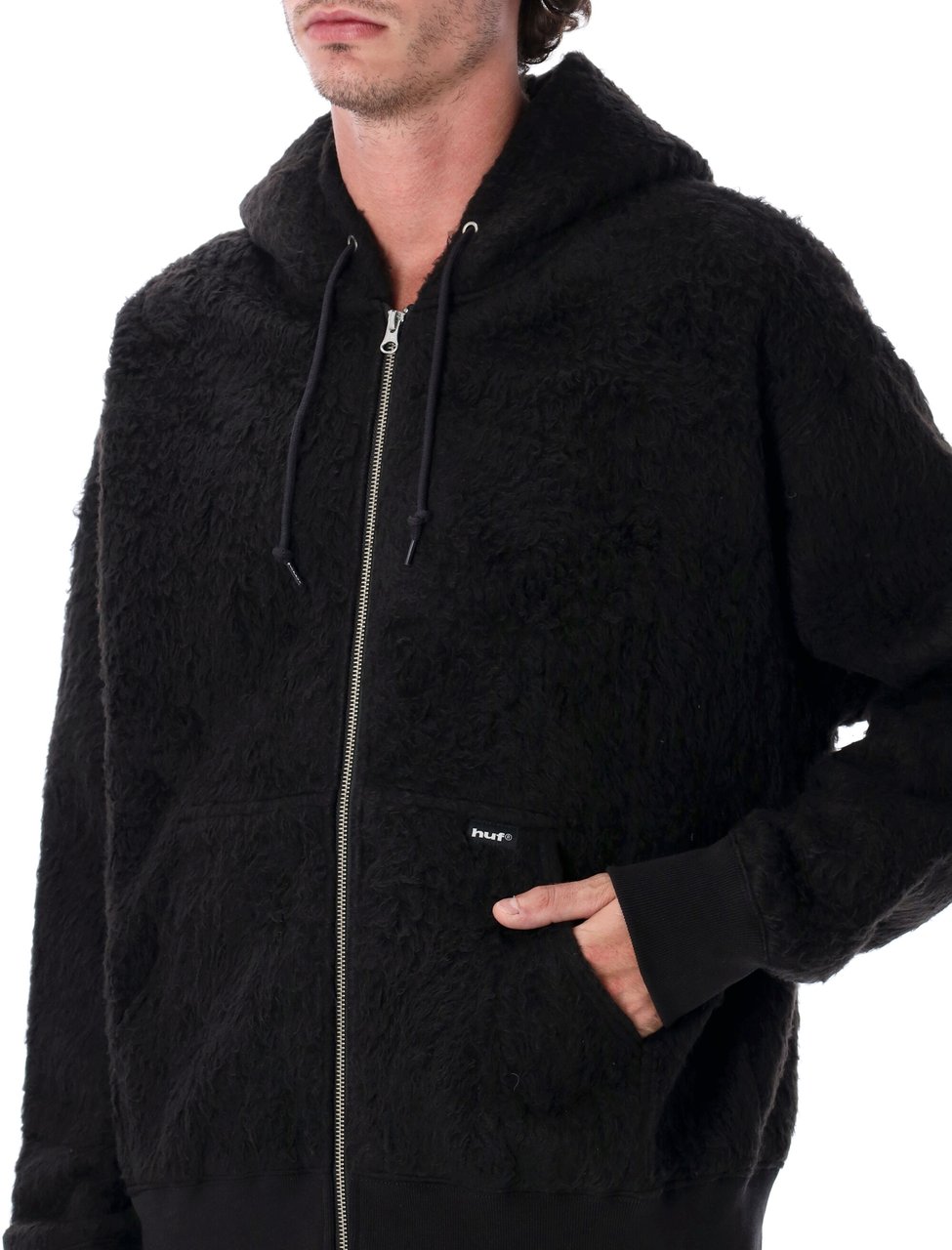 Huf Wool Jacket Nero Zwart