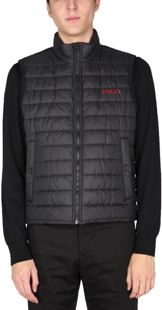 Hugo HOODED DOWN VEST Zwart