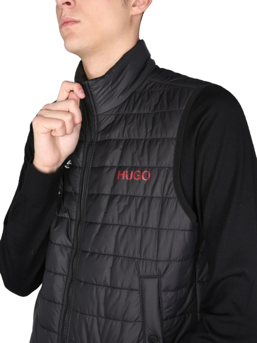 Hugo HOODED DOWN VEST Zwart
