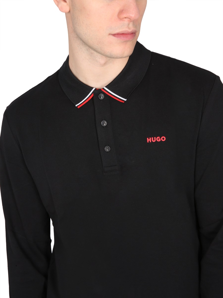 Hugo POLO WITH LOGO Zwart