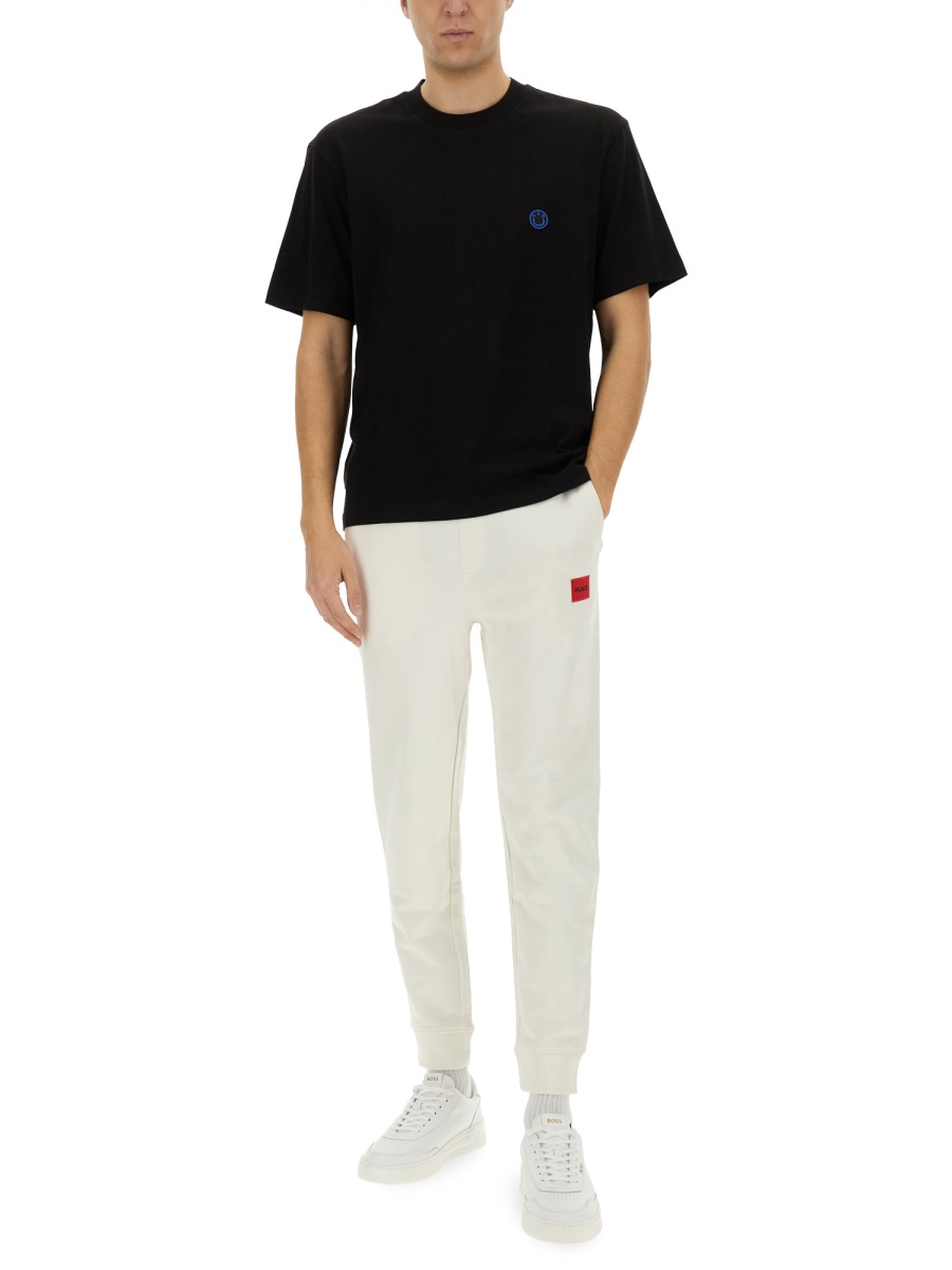 Hugo COTTON JOGGER PANTS Wit