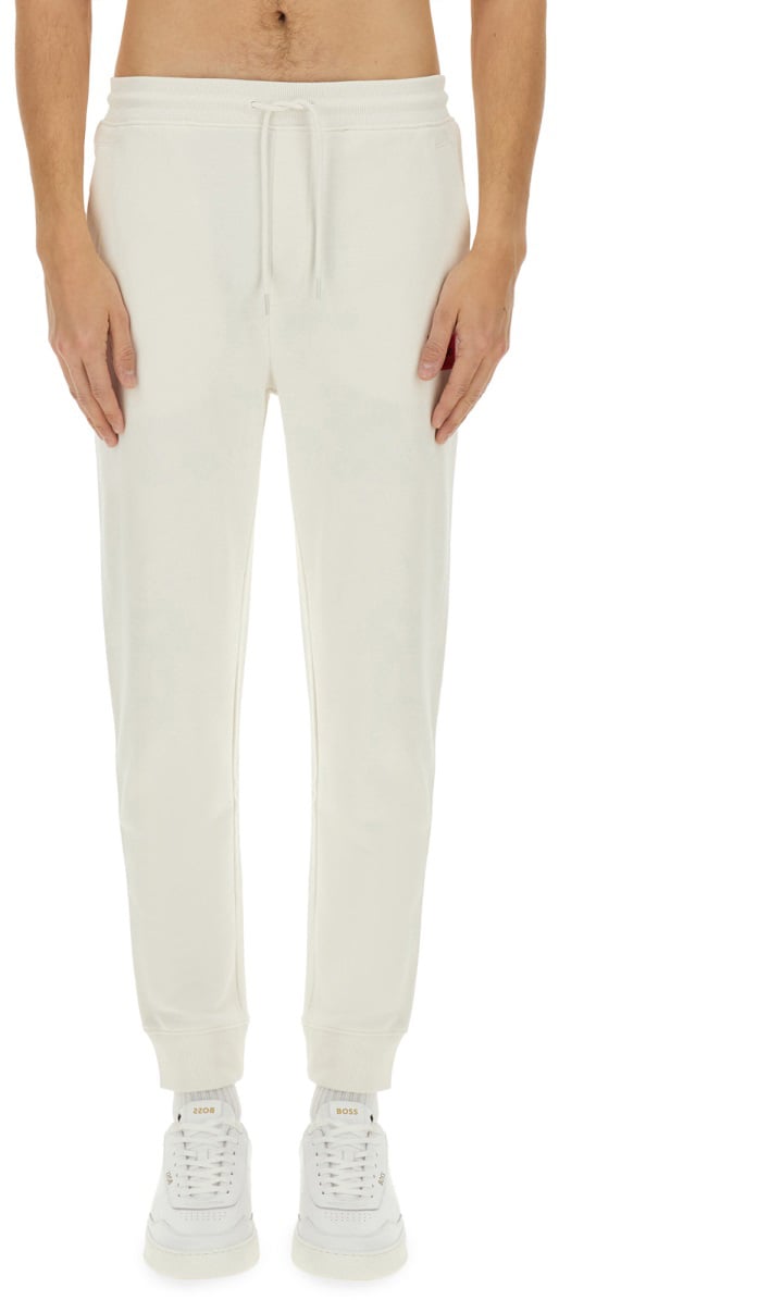 Hugo COTTON JOGGER PANTS Wit