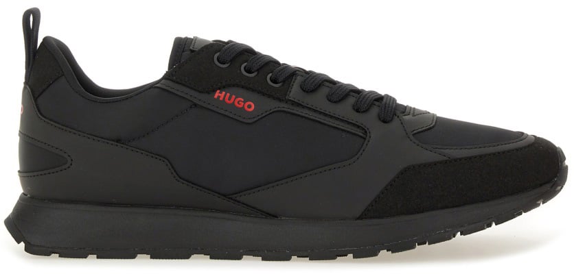 Hugo SNEAKER WITH LOGO Zwart