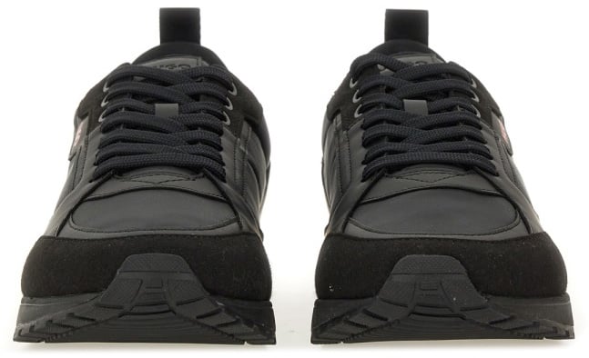 Hugo SNEAKER WITH LOGO Zwart