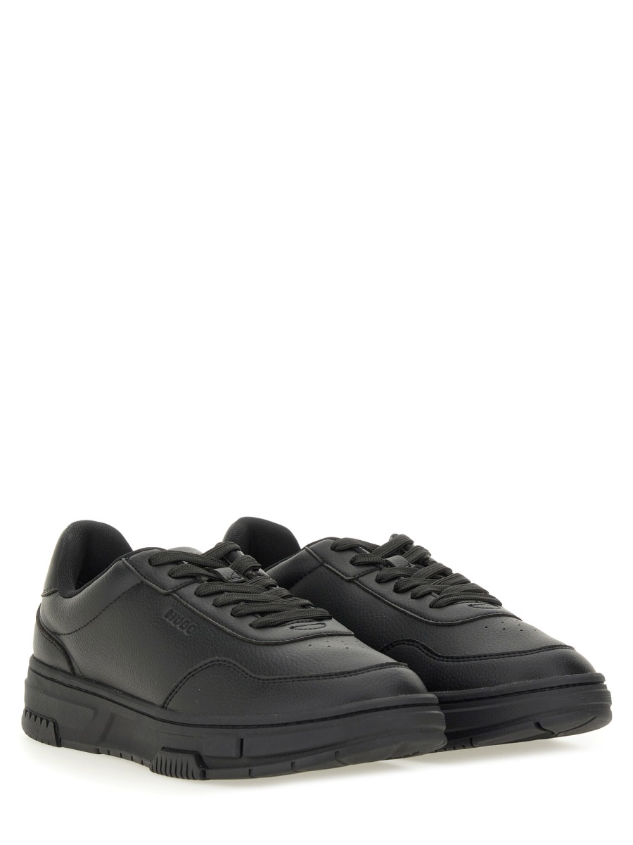 Hugo SNEAKER WITH ZIGZAG DETAIL Zwart