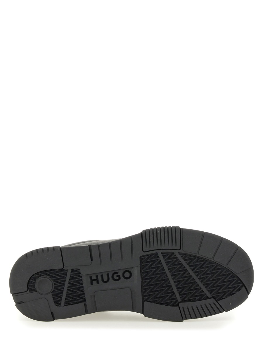 Hugo SNEAKER WITH ZIGZAG DETAIL Zwart