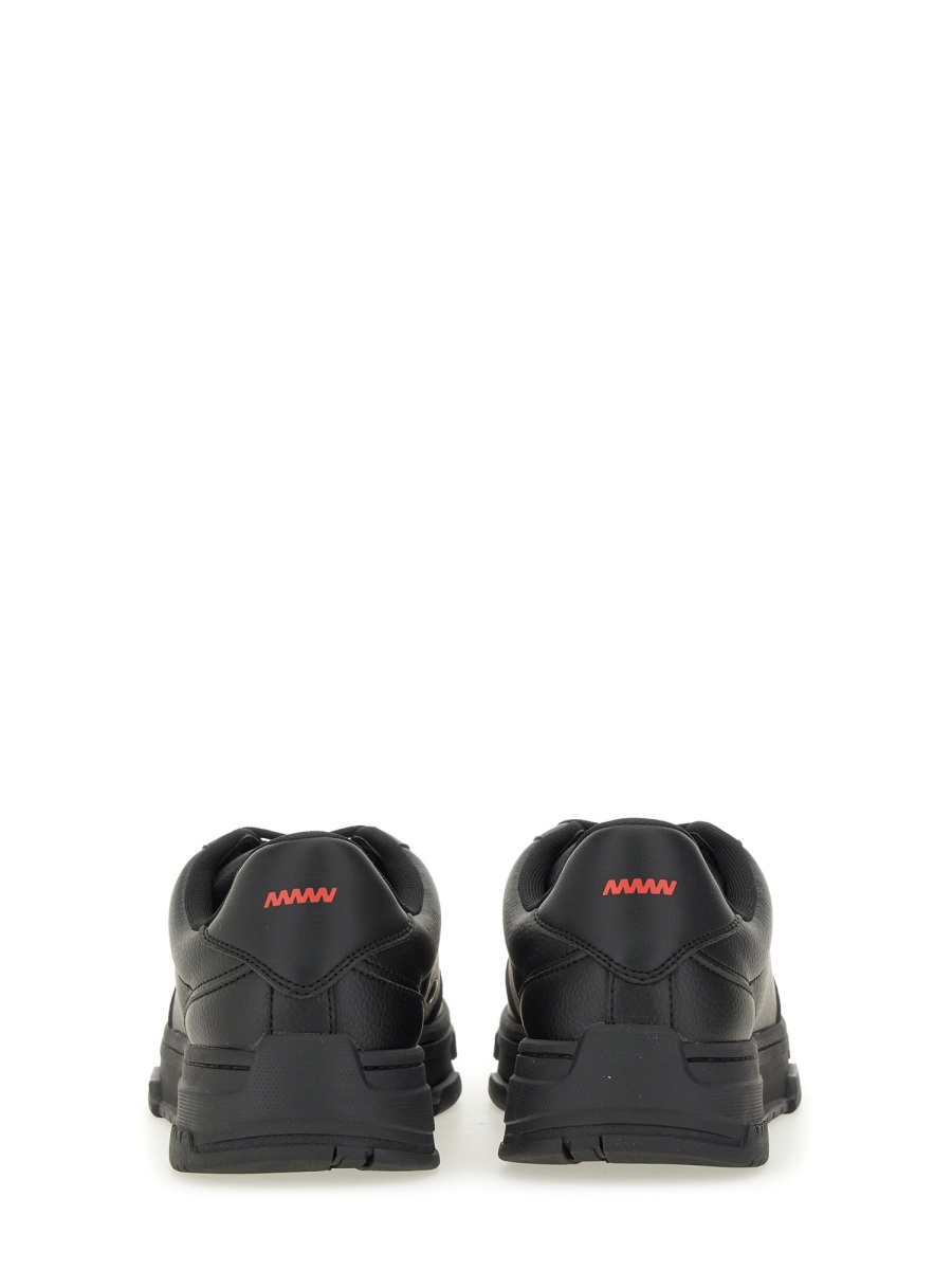 Hugo SNEAKER WITH ZIGZAG DETAIL Zwart