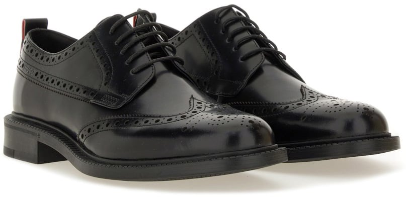 Hugo LEATHER DERBY LOAFER Zwart