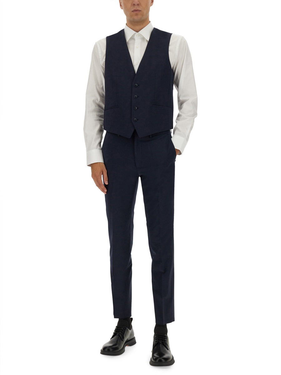 Hugo SLIM FIT VEST Blauw