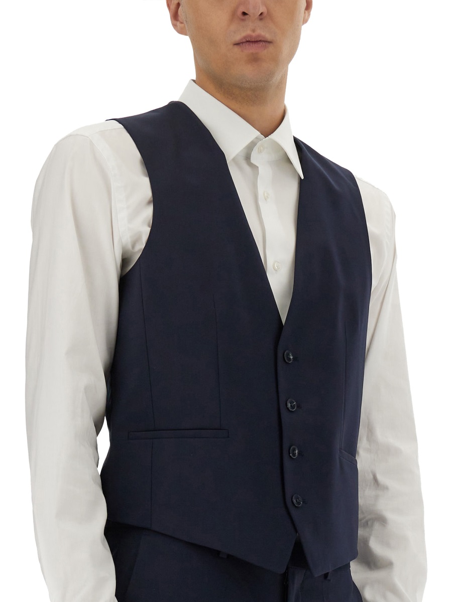 Hugo SLIM FIT VEST Blauw