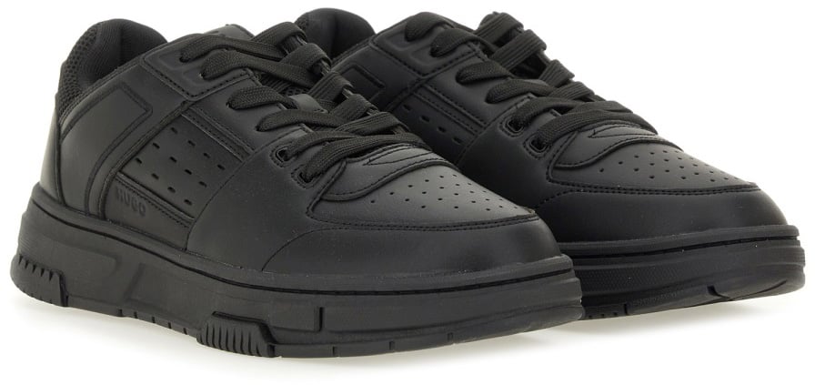 Hugo SNEAKER WITH MESH DETAILS Zwart